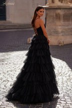 La Femme Dress 32086 - BLACK