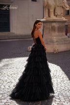 La Femme Dress 32086 - BLACK