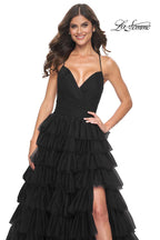 La Femme Dress 32086 - BLACK