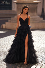 La Femme Dress 32086 - BLACK