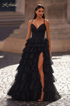 La Femme Dress 32086 - BLACK