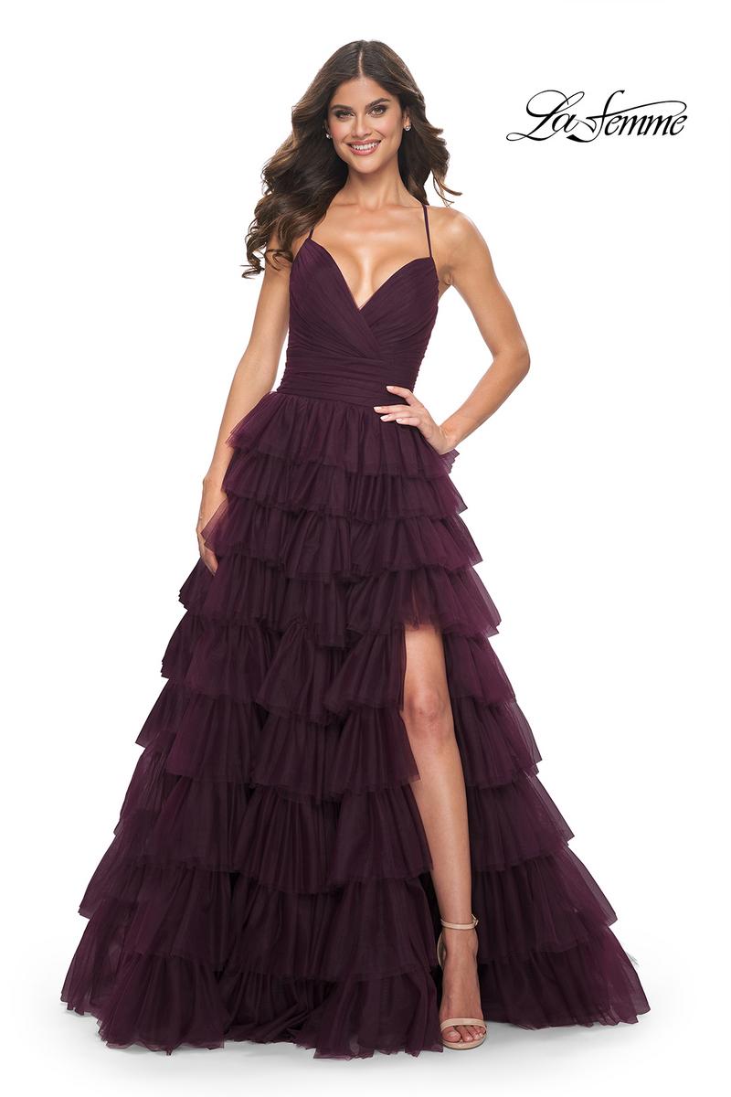 La Femme Dress 32086 - DARK BERRY