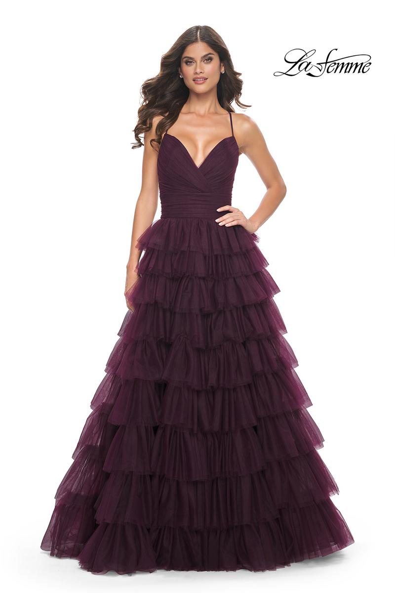 La Femme Dress 32086 - DARK BERRY