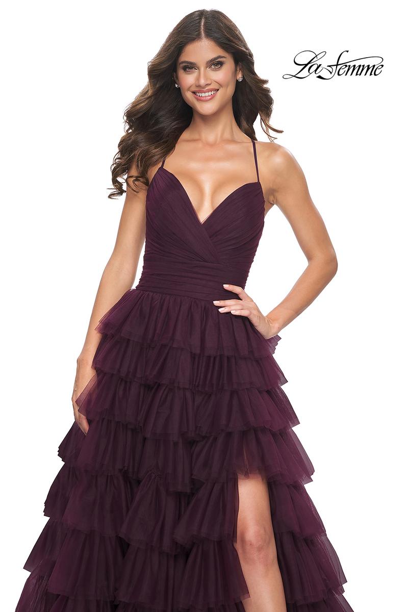 La Femme Dress 32086 - DARK BERRY