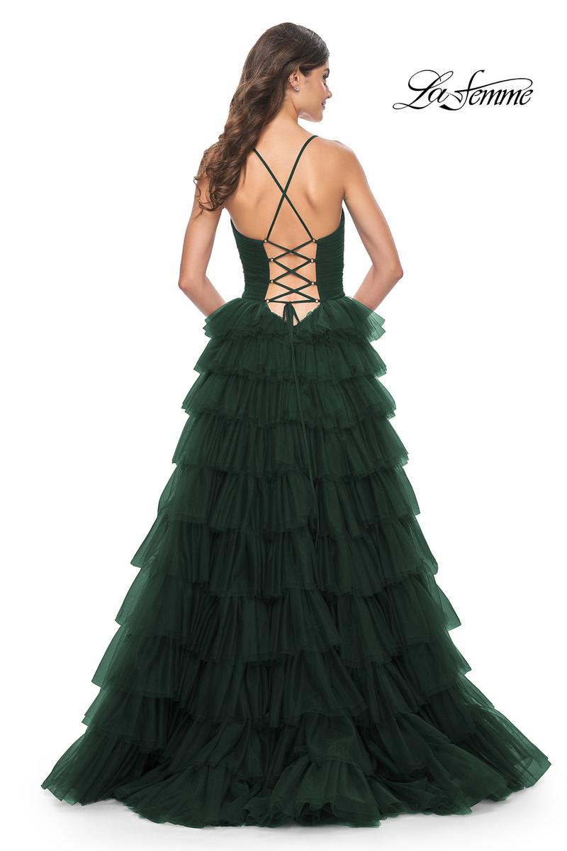 La Femme Dress 32086 - DARK EMERALD