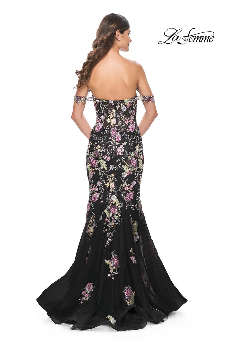 La Femme Dress 32087 - BLACK
