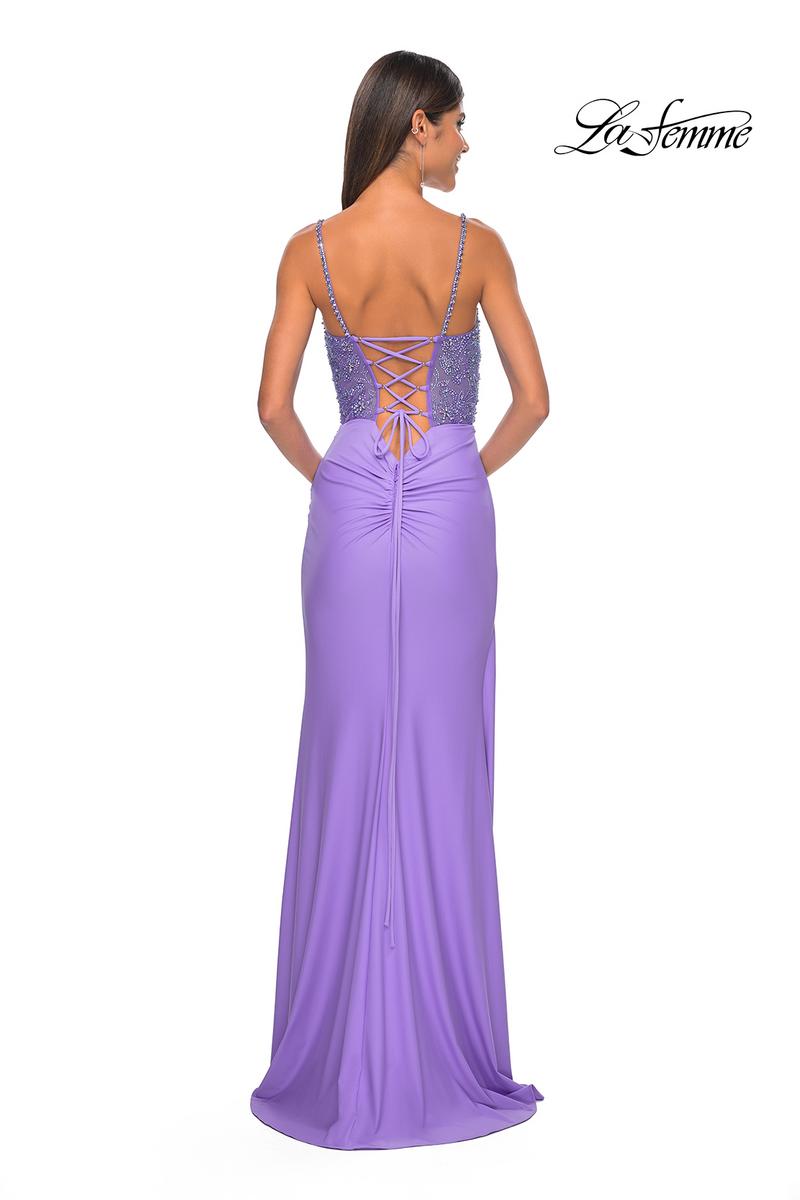 La Femme Dress 32089 - PERIWINKLE