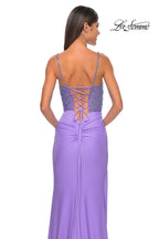 La Femme Dress 32089 - PERIWINKLE