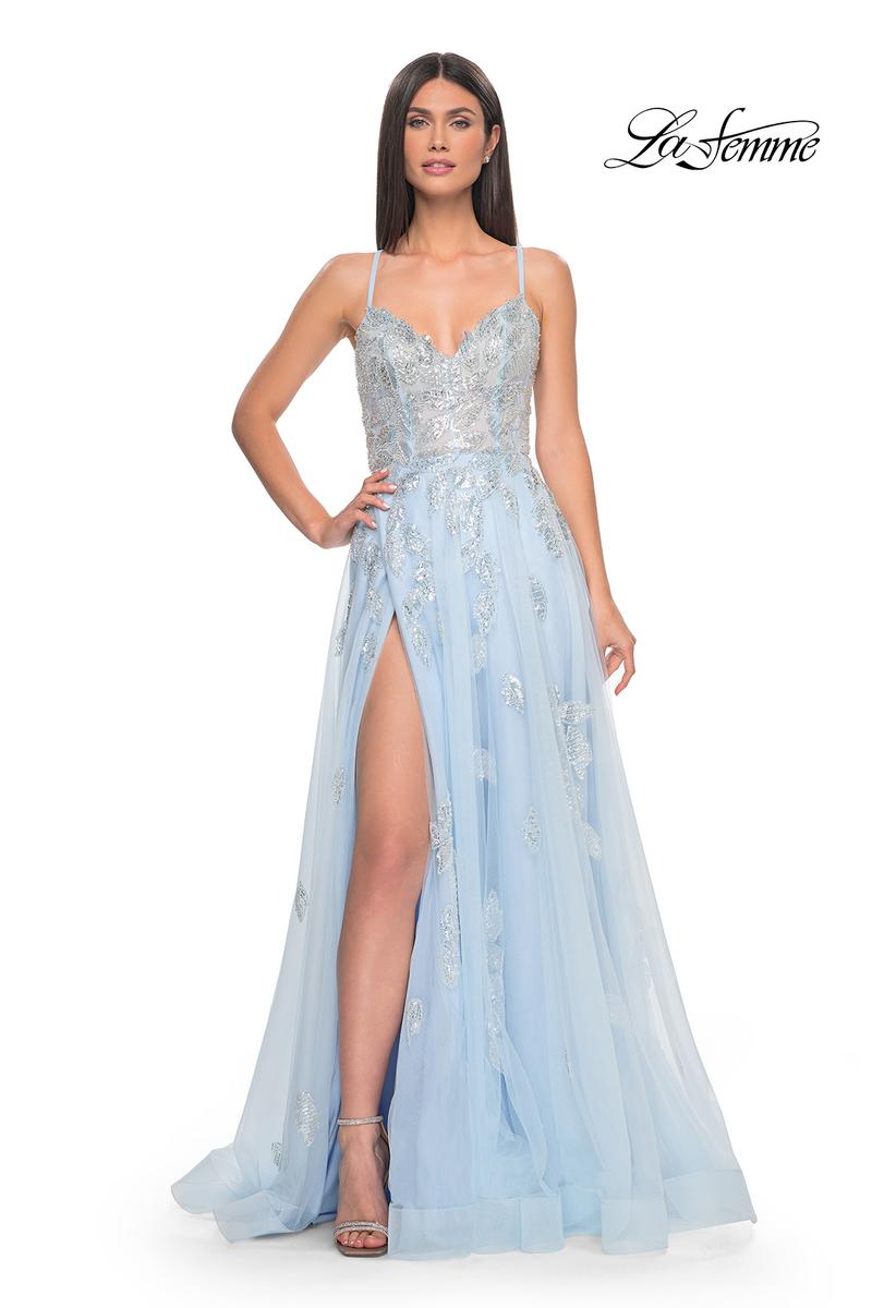 La Femme Dress 32090 - LIGHT BLUE