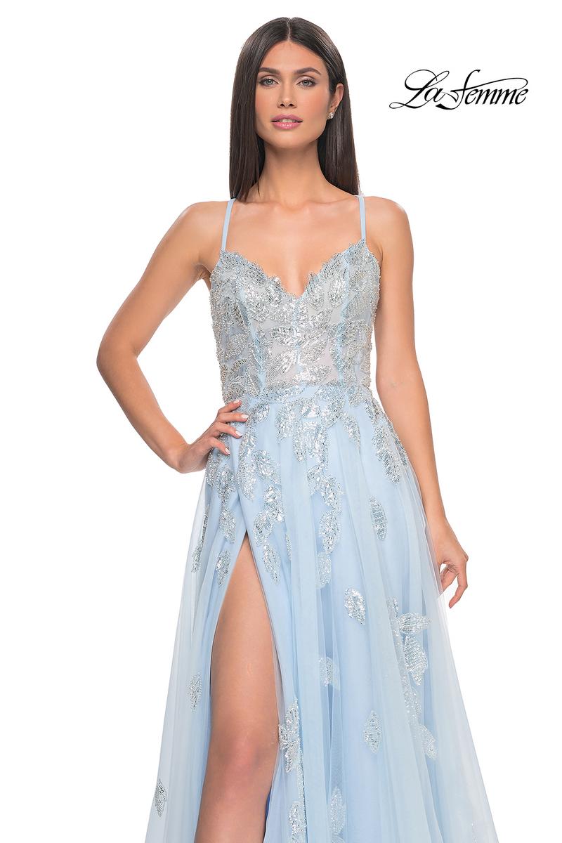 La Femme Dress 32090 - LIGHT BLUE