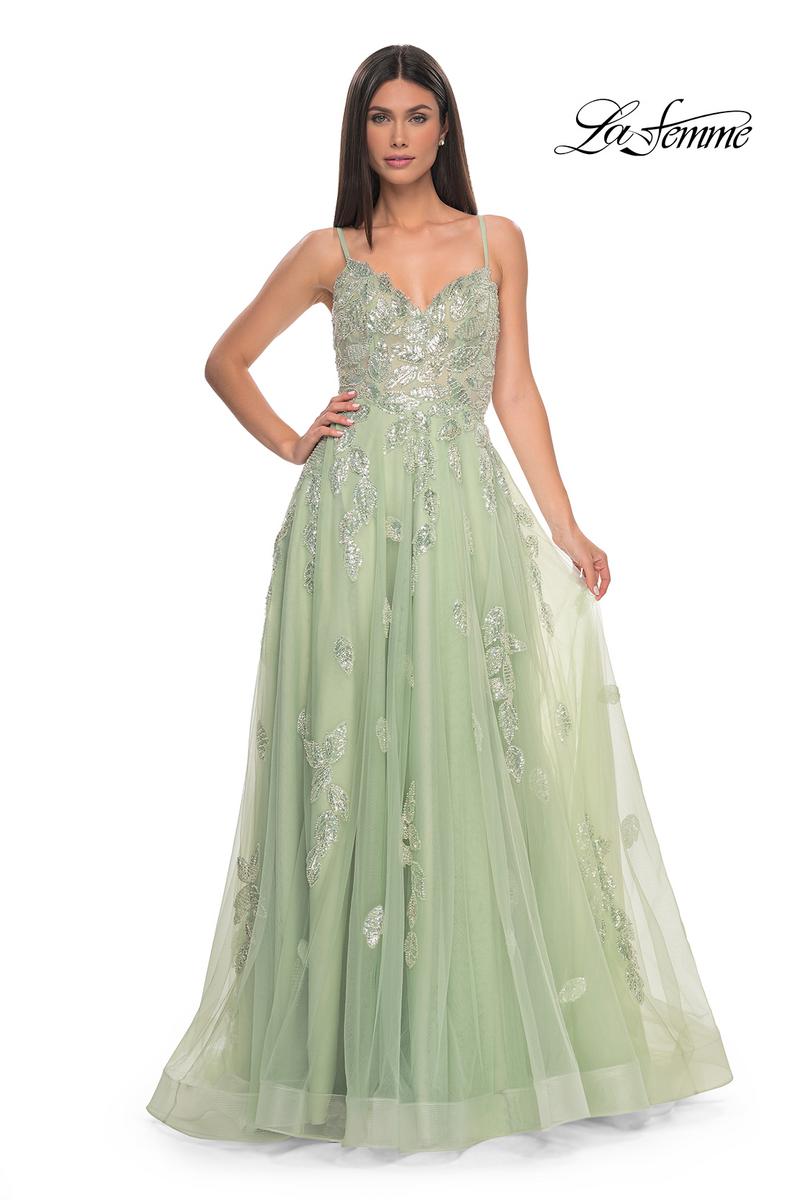 La Femme Dress 32090 - SAGE