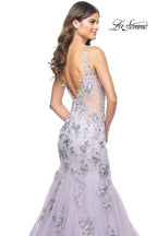 La Femme Dress 32091 - LAVENDER GRAY