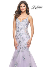 La Femme Dress 32091 - LAVENDER GRAY