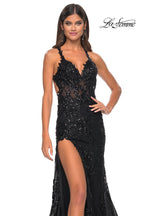 La Femme Dress 32107 - BLACK