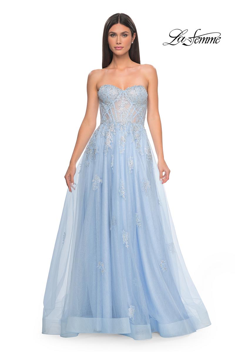 La Femme Dress 32111 - CLOUD BLUE