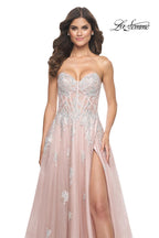 La Femme Dress 32111 - MAUVE