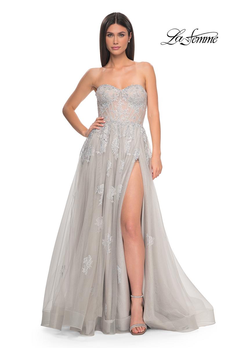 La Femme Dress 32111 - SILVER