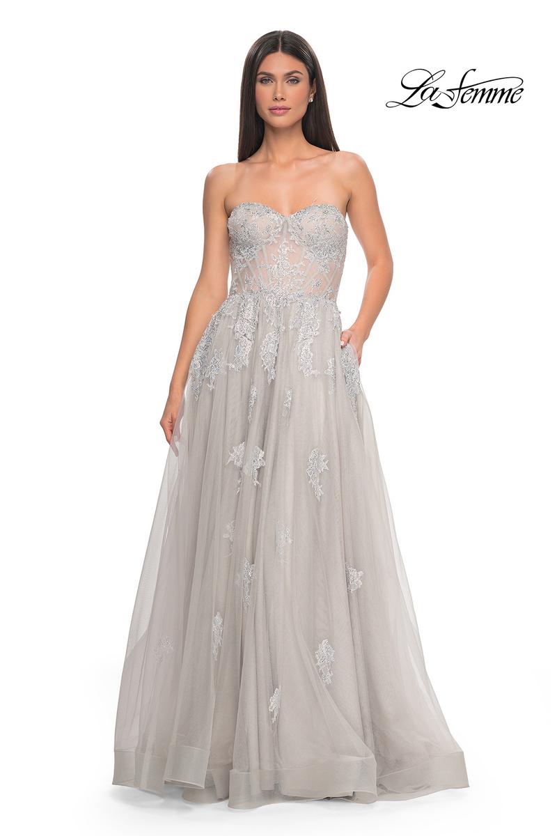 La Femme Dress 32111 - SILVER