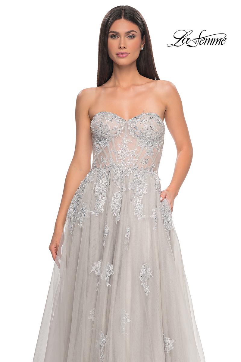 La Femme Dress 32111 - SILVER