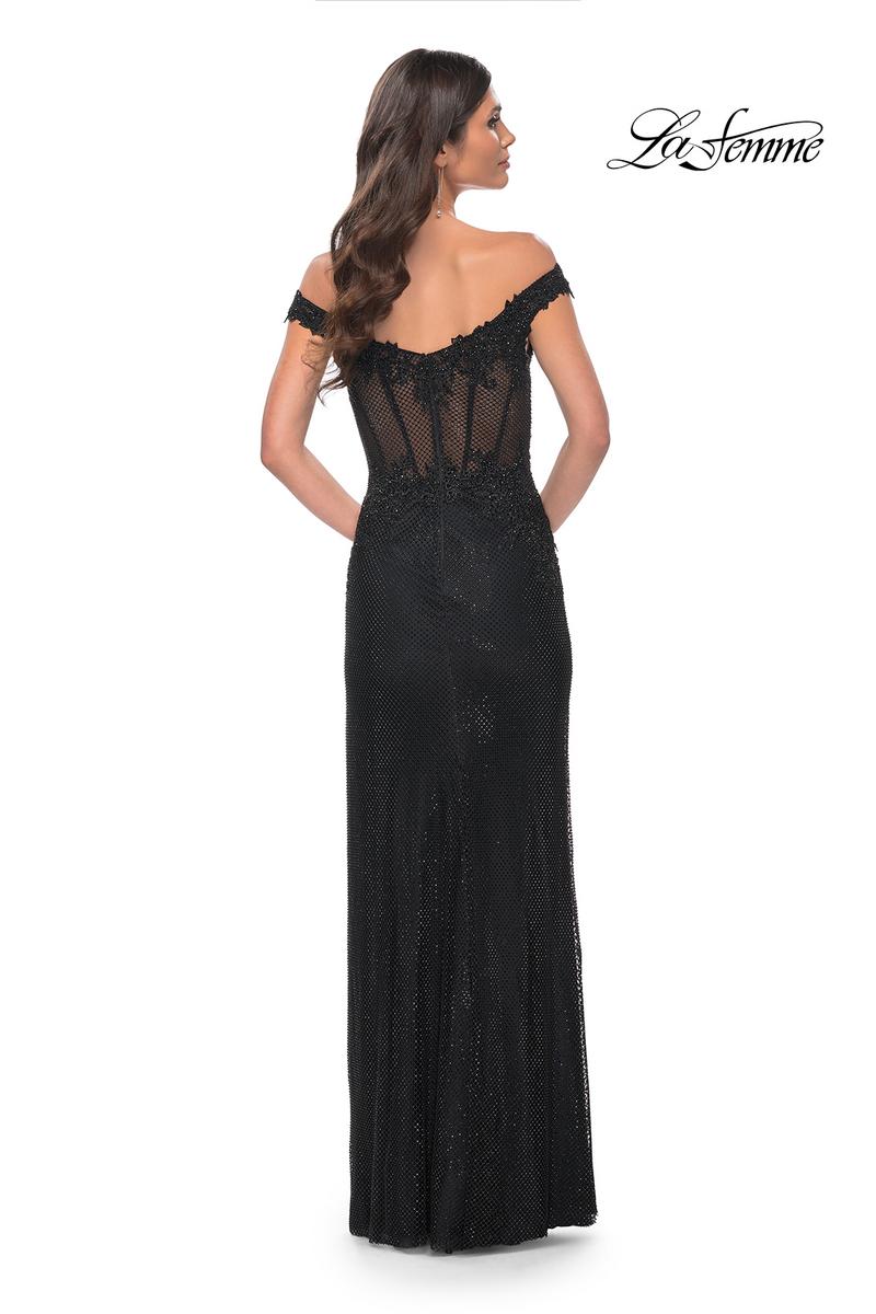La Femme Dress 32116 - BLACK