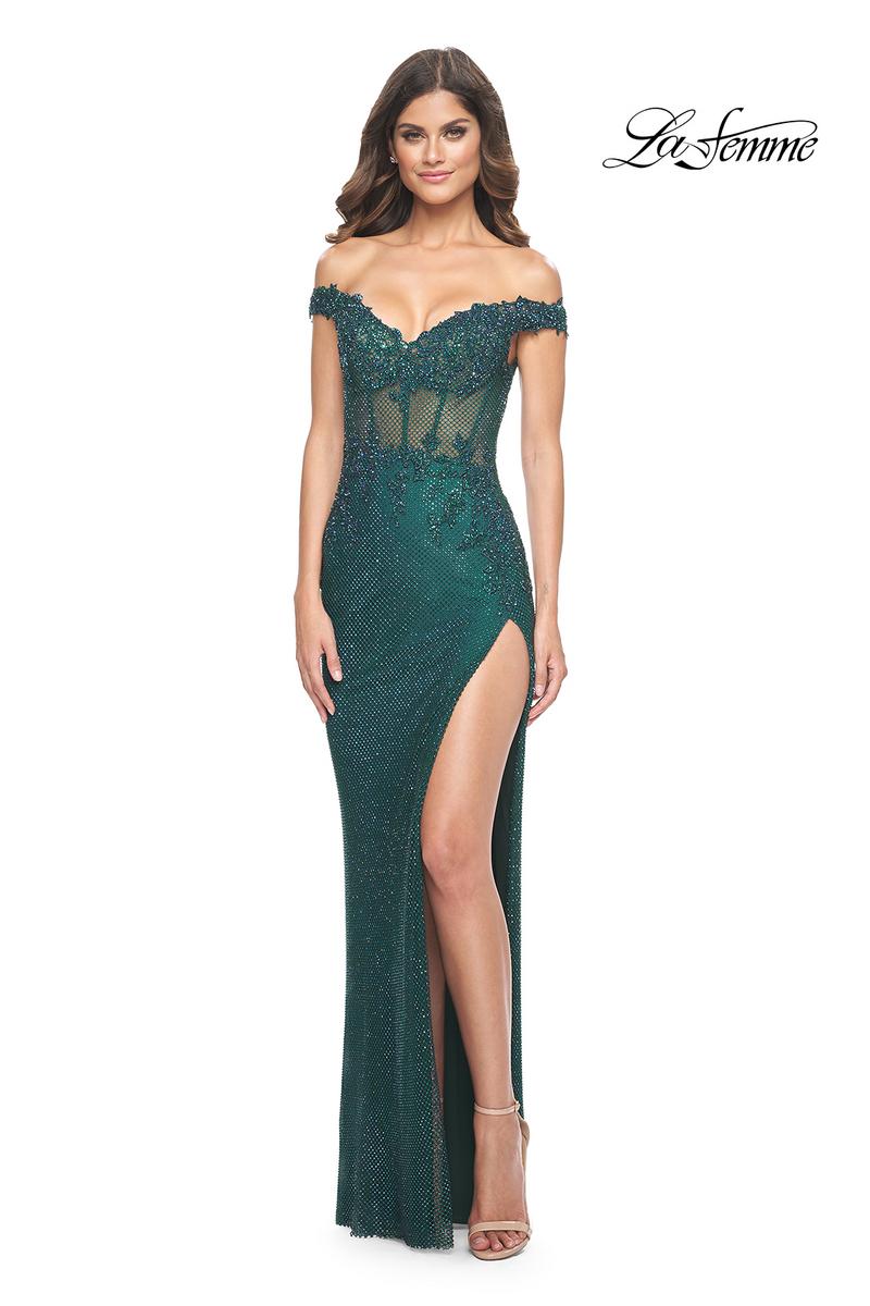 La Femme Dress 32116 - EMERALD