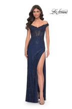 La Femme Dress 32116 - MARINE BLUE