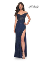 La Femme Dress 32116 - MARINE BLUE