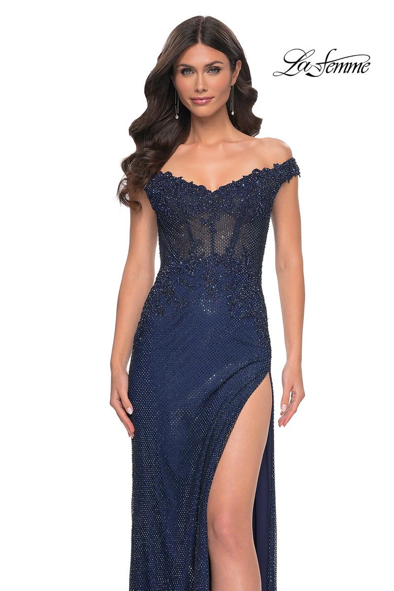La Femme Dress 32116 - MARINE BLUE