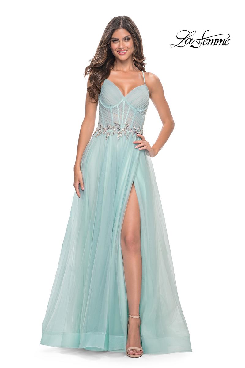 La Femme Dress 32117 - LIGHT BLUE