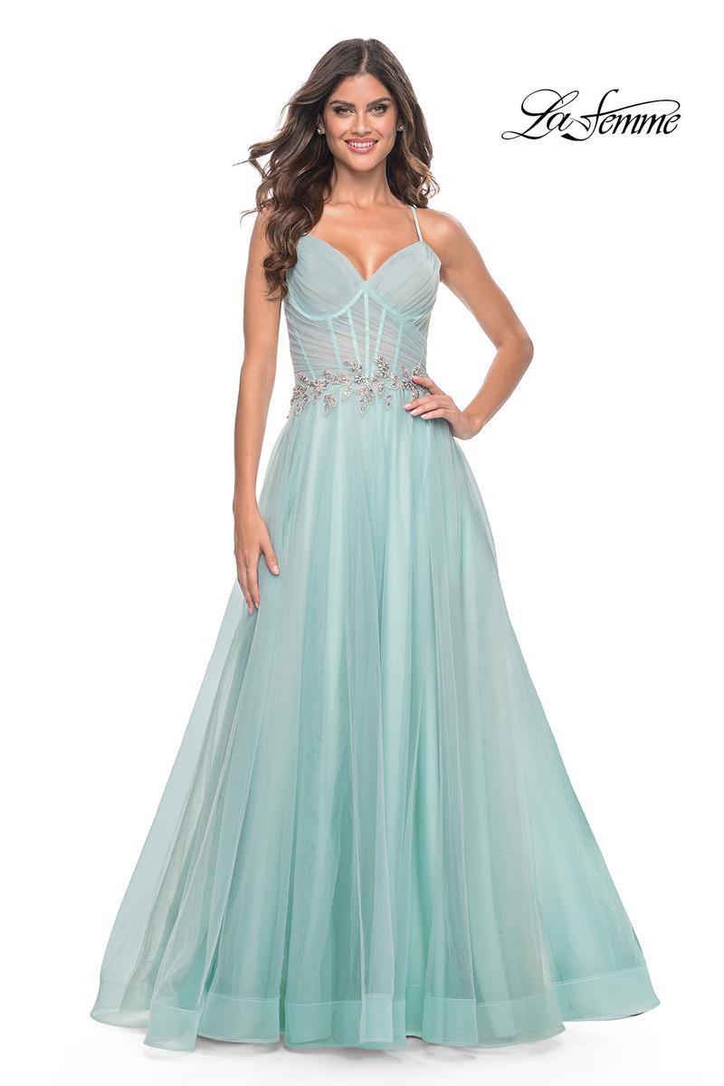 La Femme Dress 32117 - LIGHT BLUE