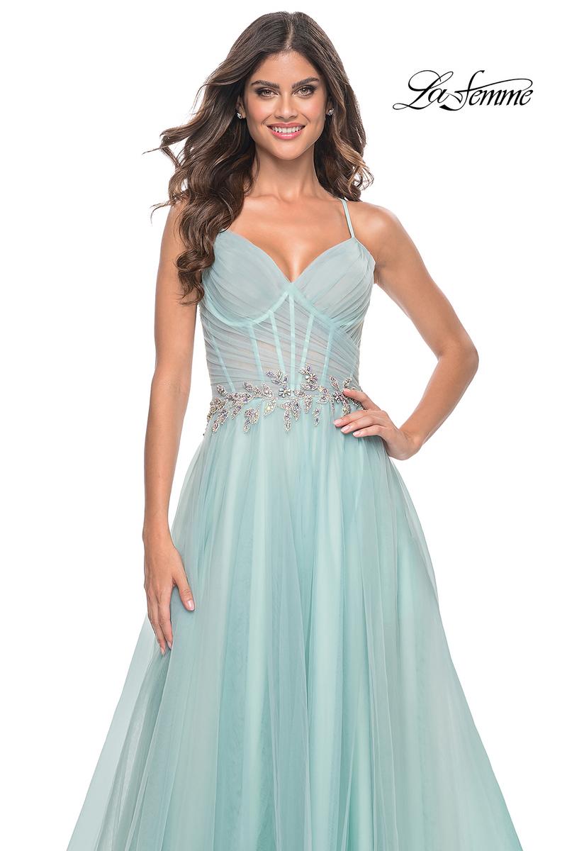 La Femme Dress 32117 - LIGHT BLUE