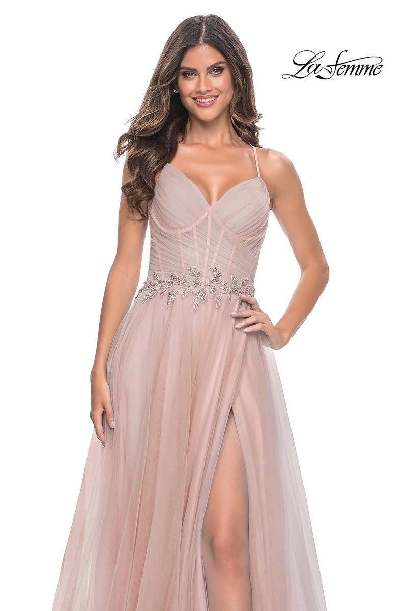 La Femme Dress 32117 - MAUVE