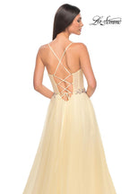 La Femme Dress 32117 - PALE YELLOW