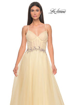 La Femme Dress 32117 - PALE YELLOW