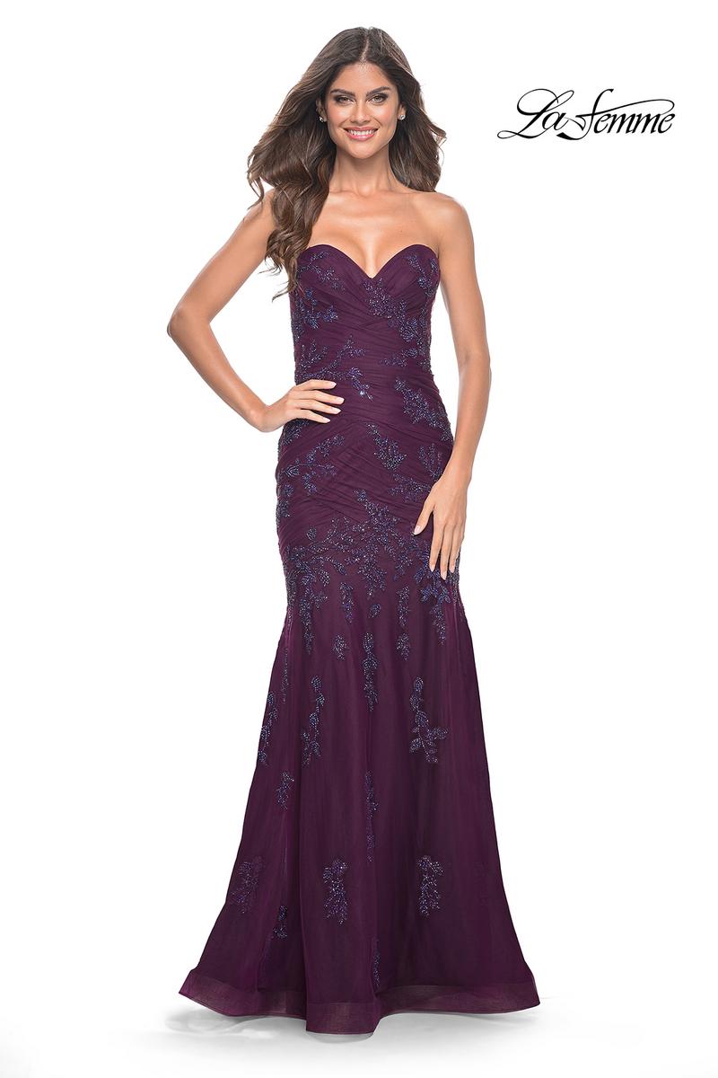 La Femme Dress 32121 - DARK BERRY