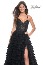 La Femme Dress 32128 - BLACK