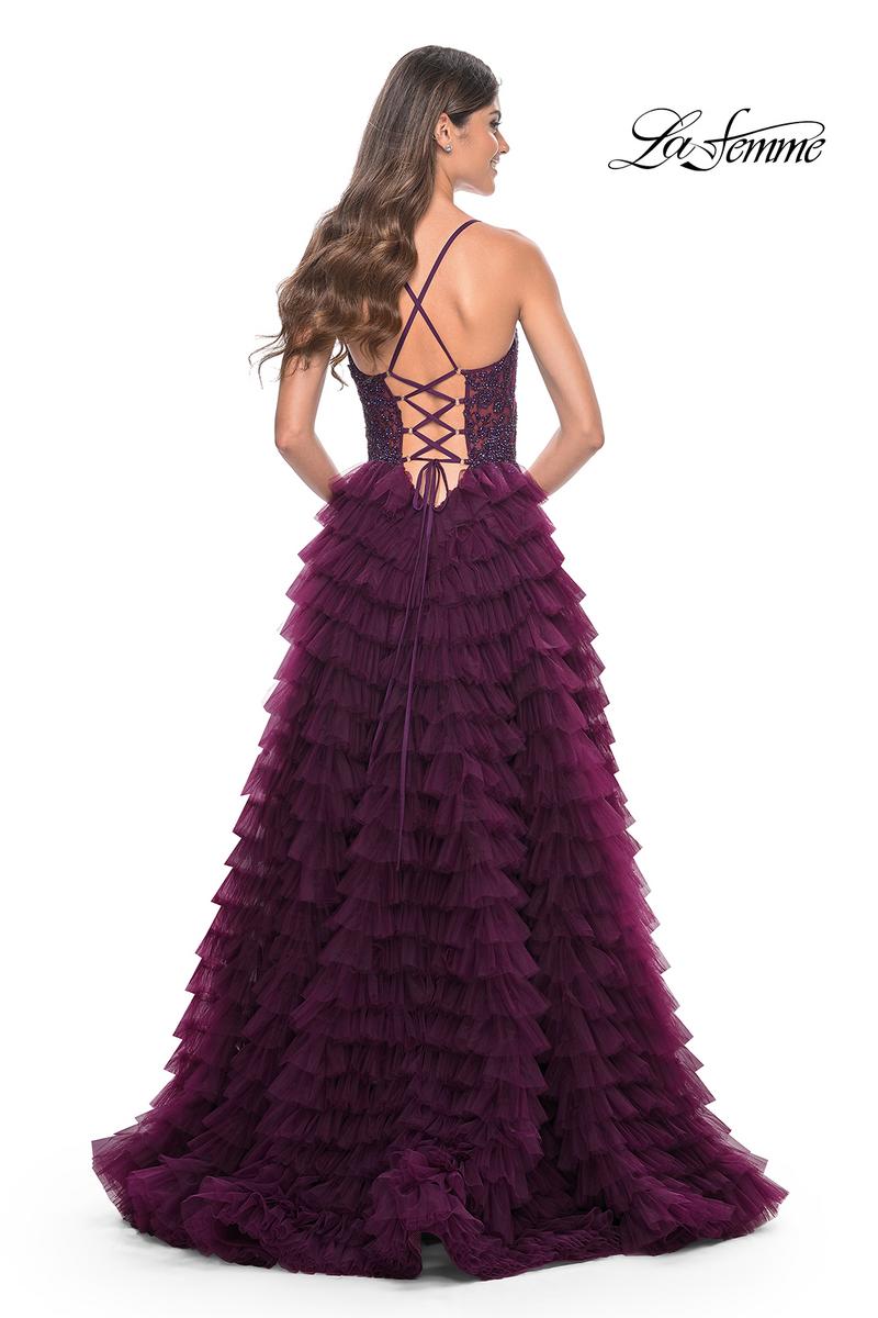 La Femme Dress 32128 - DARK BERRY