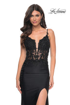 La Femme Dress 32132 - BLACK