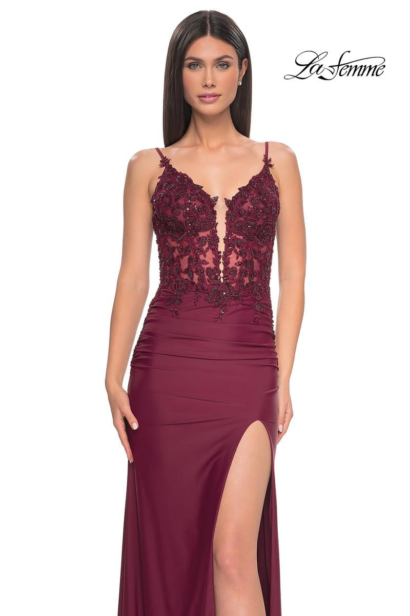 La Femme Dress 32132 - DARK BERRY