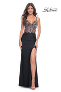 La Femme Dress 32133 - BLACK