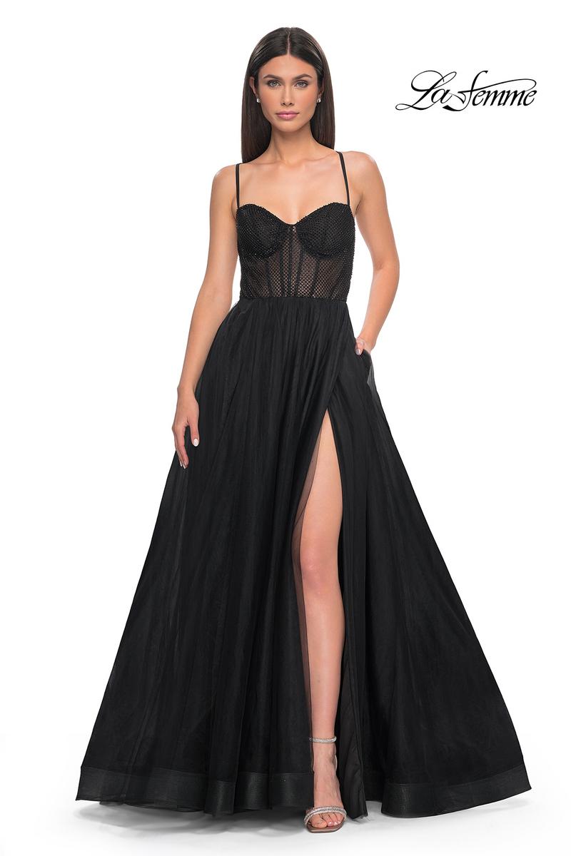 La Femme Dress 32135 - BLACK