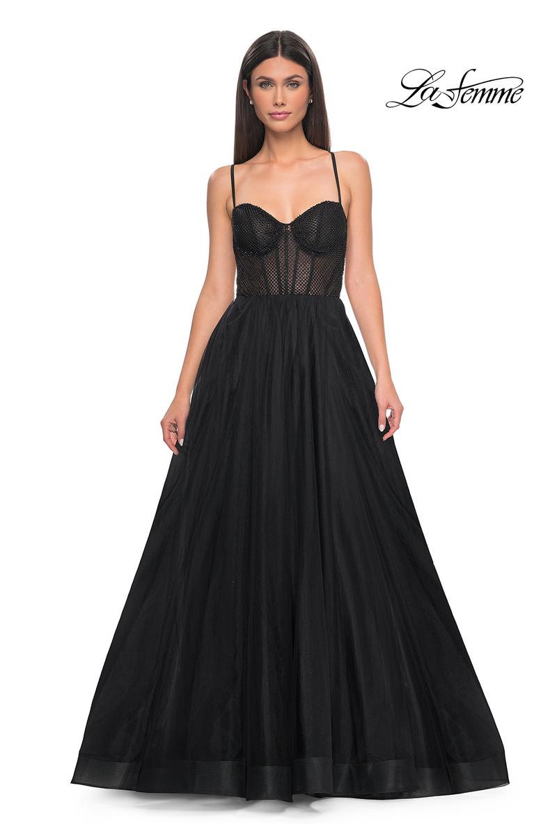 La Femme Dress 32135 - BLACK
