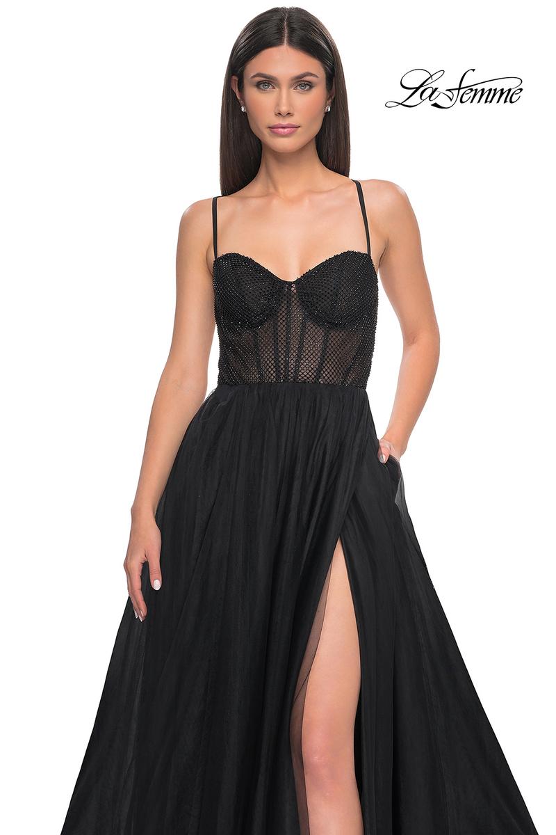 La Femme Dress 32135 - BLACK