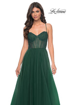 La Femme Dress 32135 - DARK EMERALD