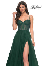 La Femme Dress 32135 - DARK EMERALD