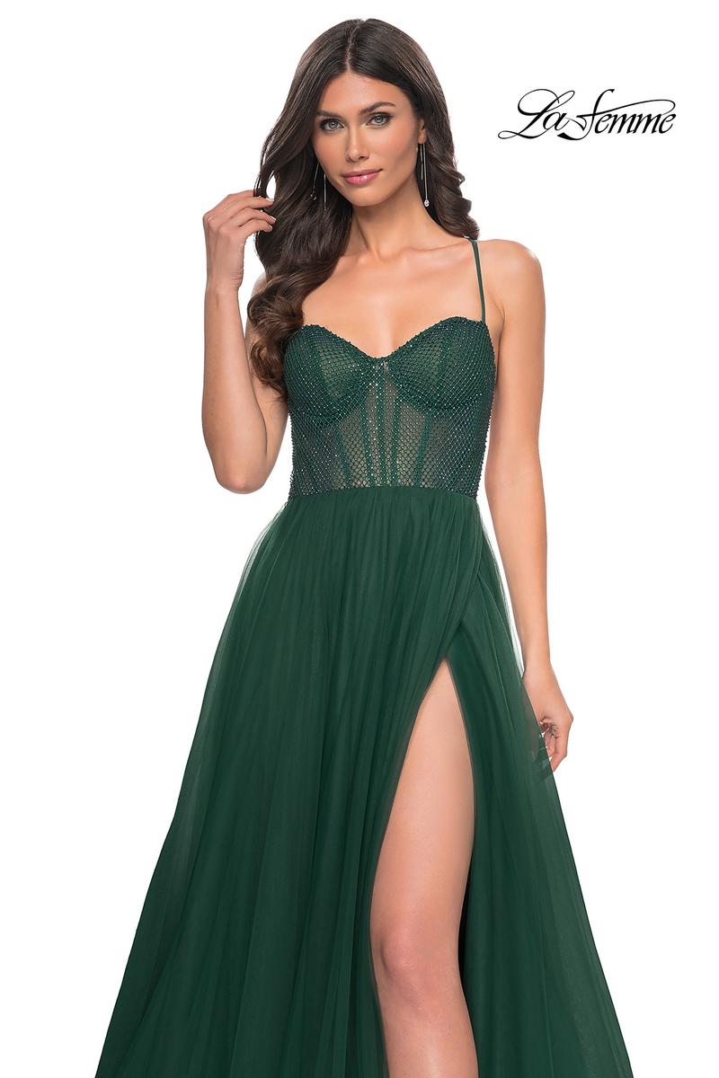 La Femme Dress 32135 - DARK EMERALD