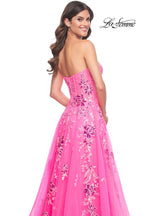 La Femme Dress 32137 - NEON PINK