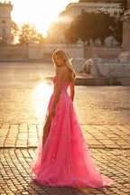 La Femme Dress 32137 - NEON PINK