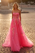La Femme Dress 32137 - NEON PINK