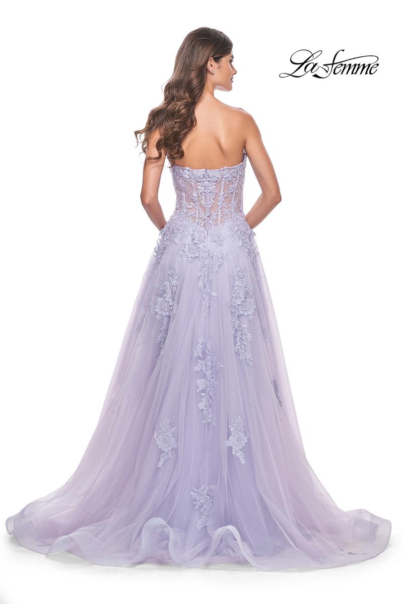 La Femme Dress 32145 - LIGHT PERIWINKLE